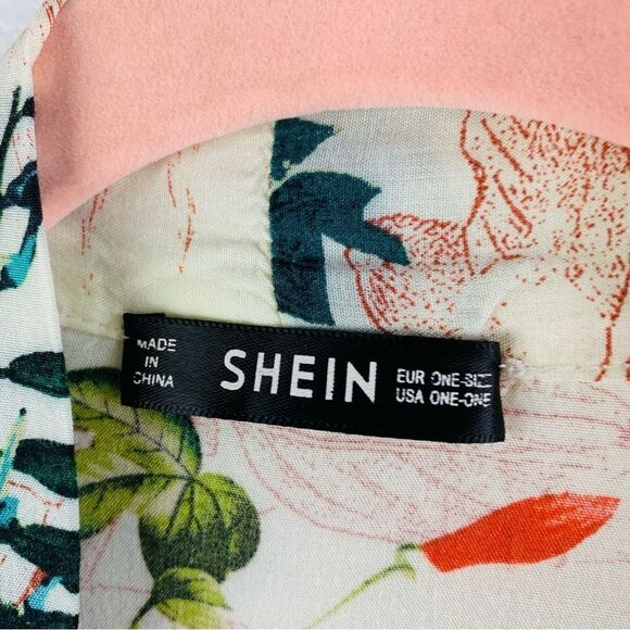 Shein Tropical Print Kimono - Picture 2 of 4